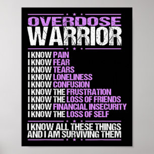 Überdosierung Bewusstsein I Know Pain Survivor Lil Poster