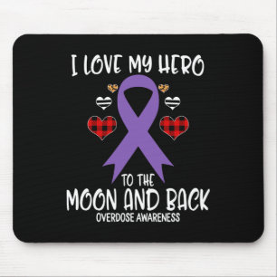 Überdosierung Bewusstsein I Liebe Held zum Mond un Mousepad