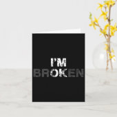 Überdosierung Bewusstsein, ich bin ein Ok Broken T Karte (Gelbe Blume)