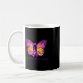Überdosierung Bewusstsein Lila Ribbon Butterfly Ku Kaffeetasse (Links)