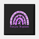 Überdosierung Bewusstsein Regenbogen Lila Schleimh Magnet (Vorne)