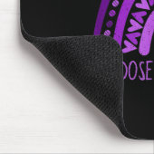 Überdosierung Bewusstsein Regenbogen Lila Schleimh Mousepad (Ecke)