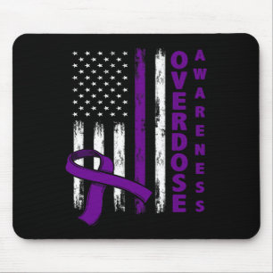 Überdosierung Bewusstsein Tag der amerikanischen F Mousepad