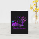 Überdosierung Butterfly Lila Karte (Gelbe Blume)