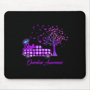 Überdosierung Butterfly Lila Mousepad