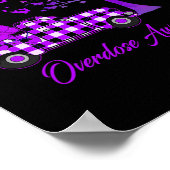 Überdosierung Butterfly Lila Poster (Ecke)