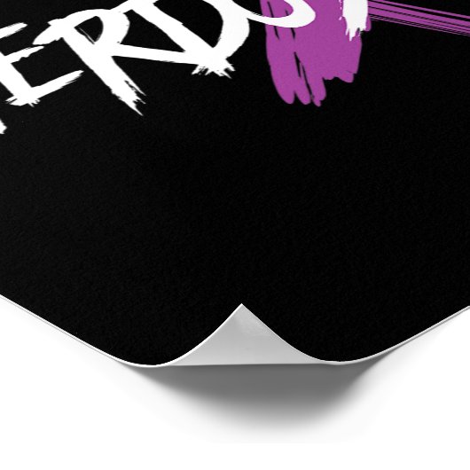 Überdosierung Drogenabhängigkeit Bewusstsein Lila Poster (Ecke)