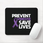 Überdosierung Gerettet Leben Überdosierung Bewusst Mousepad (Mit Mouse)