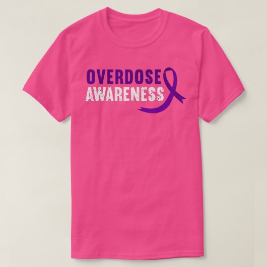 Überdosierung Lila Multipler Sklerose T-Shirt (Design vorne)