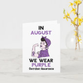 Überdosierung Monat Lila Schleimhaut im August O Karte (Gelbe Blume)