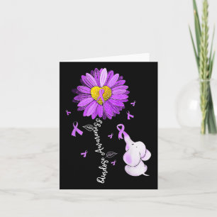 Überdosierung Monat Monat Sonnenblume Band Lila E Karte