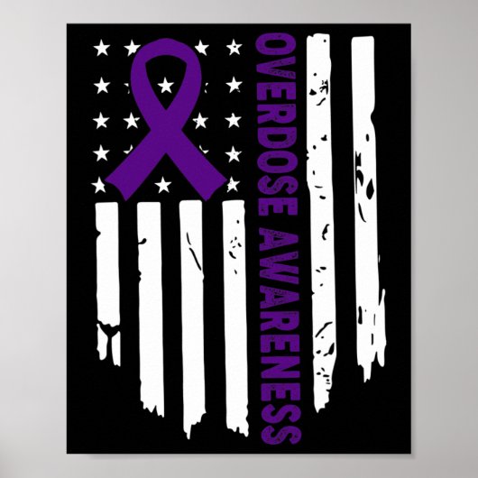 Überdosierung Prupal Ribbon Opioid Überdosierung A Poster (Vorne)