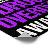 Überdosierung Sensibilisierung für das Bewusstsein Poster (Ecke)