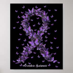Überdosierung Sensibilisierung Schmetterling Lila  Poster