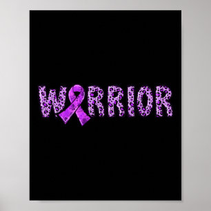 Überdosierung Sensibilisierungskraft Warrior Lila Poster