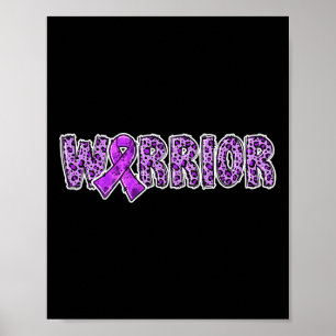 Überdosierung Sensibilisierungskraft Warrior Lila Poster