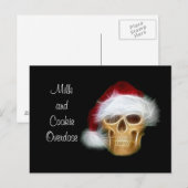 Überdosierung von Milch und Cookie Postkarte (Vorne/Hinten)