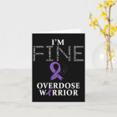 Überdosierung Warrior I'm Fine Karte (Gelbe Blume)