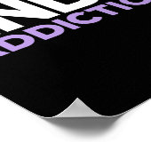 Überdosierungs-Bewusstsein Ende der Abhängigkeit H Poster (Ecke)