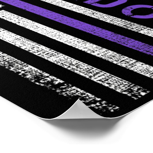 Überdosierungs-Sensibilitätstag USA Flag Überdosie Poster (Ecke)