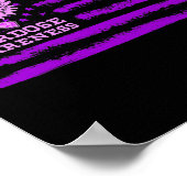 Überdosierungs-Warnstreifen Poster (Ecke)