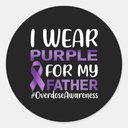 Überdosierungsbewusstsein, das ich für meinen Vate Runder Aufkleber (Vorderseite)