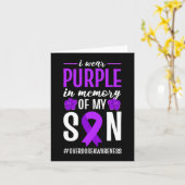 Überdosierungsbewusstsein, das ich im Gedächtnis m Karte (Gelbe Blume)