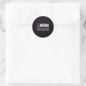 Überdosierungsbewusstsein Runder Aufkleber (Tasche)