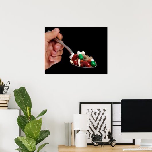 Überdosierungslöffel Poster (Heimbüro)