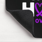 Überdosis beenden! Lila Band. Überdosis-Bewusstsei Mousepad (Ecke)
