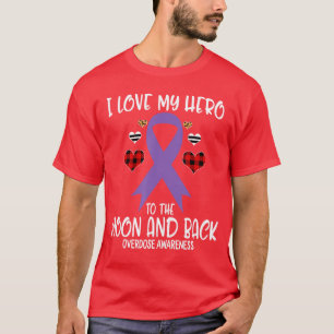 Überdosis-Bewusstsein Ich liebe Hero zum Mond und  T-Shirt