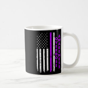 Überdosis-Bewusstsein Lila Band Drogenabhängigkeit Kaffeetasse