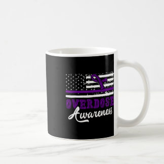 Überdosis-Bewusstsein Lila Band Drogenabhängigkeit Kaffeetasse