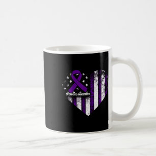 Überdosis-Bewusstsein Lila Band Drogenabhängigkeit Kaffeetasse
