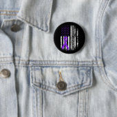 Überdosis-Bewusstsein Lila Band USA-Flagge Drogena Button (Beispiel)