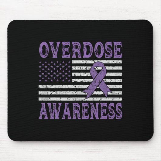 Überdosis-Bewusstseins-Schleife Drogenabhängigkeit Mousepad (Vorne)