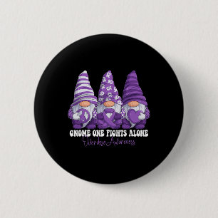 Überdosis-Bewusstseinsmonat Lila Band Gnomies Unte Button