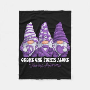 Überdosis-Bewusstseinsmonat Lila Band Gnomies-Unte Fleecedecke