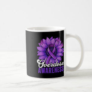 Überdosis-Bewusstseinsmonat Lila Band Sonnenblume  Kaffeetasse