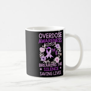 Überdosis-Bewusstseinsshirt Frauen Lila Band Droge Kaffeetasse