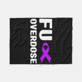 Überdosis - Suchtbewusstsein1 Fleecedecke (Vorderseite (Horizontal))