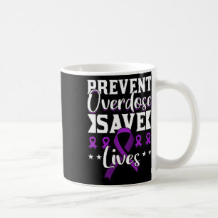 Überdosis verhindern Leben retten Überdosis-Bewuss Kaffeetasse
