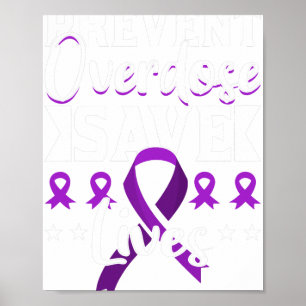 Überdosis verhindern Leben retten Überdosis-Bewuss Poster