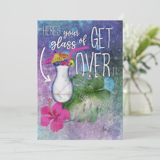 Überdringt es dankeskarte (Stehend Vorderseite)