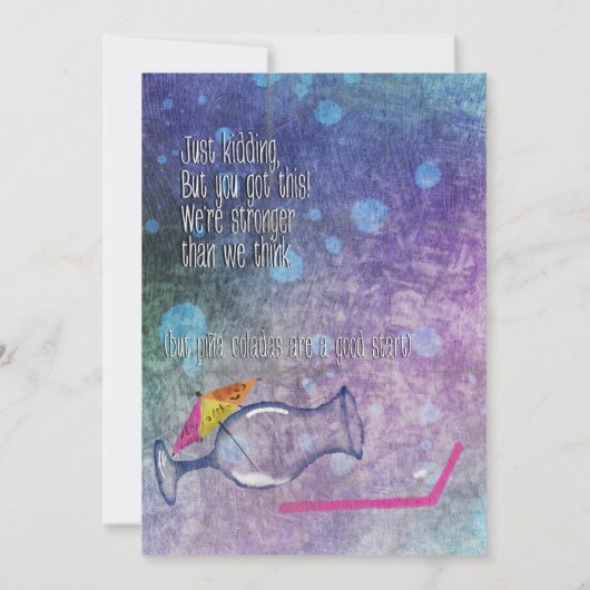 Überdringt es dankeskarte (Rückseite)