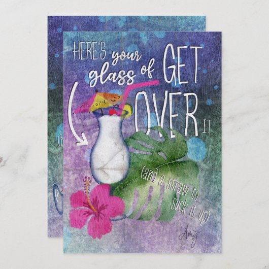 Überdringt es dankeskarte (Vorne/Hinten)