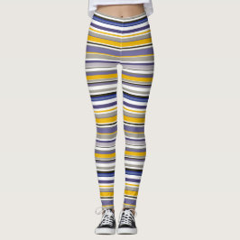 Überdruckaufdruck Streifen-Leggings Leggings