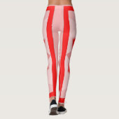 Überdrucke Leggings mit roter Kunst (Rückseite)