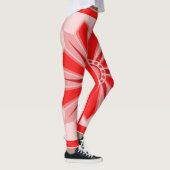 Überdrucke Leggings mit roter Kunst (Rechts)