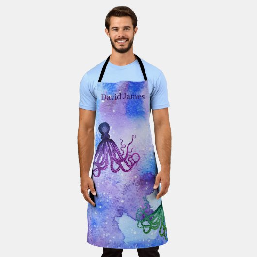 Überdrucke Schürze - unter dem Meer (Getragen)